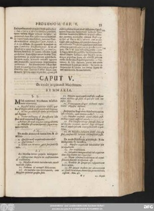 Caput V. De modis acquirendi Maiestatem.