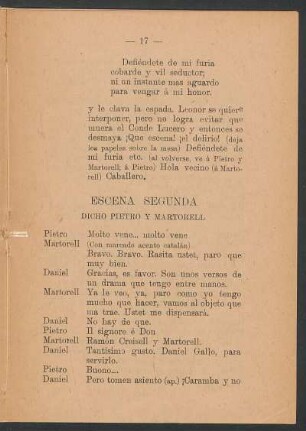 Escena segunda