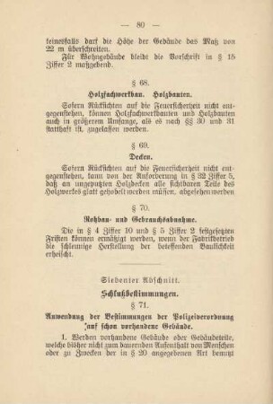 Siebenter Abschnitt. Schlußbestimmungen