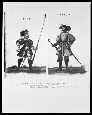 Hofkostümbuch der Herzoge Wilhelm 4. und Albert 5. von Bayern. Ritter in den Hoftrachten von 1509-1564 — Tracht von 1530