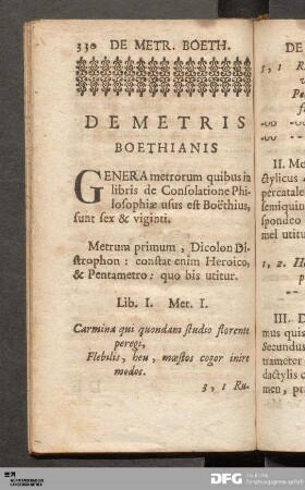 De Metris Boethianis.