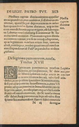 De legitima patronorum. tutela. Titulus XVII