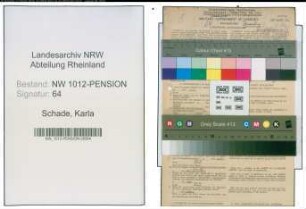 Entnazifizierung Karla Schade , geb. 21.11.1908 ()