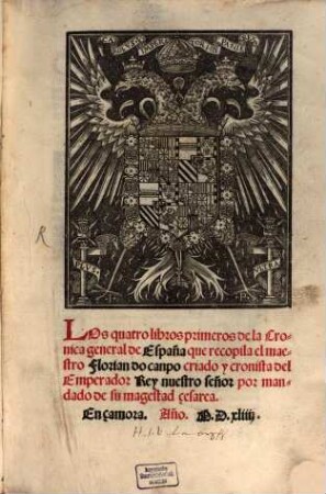 Los quatro libros primeros de la Cronica general de España