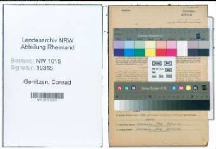 Entnazifizierung Conrad Gerritzen , geb. 09.05.1901 (Bahnfahrer)