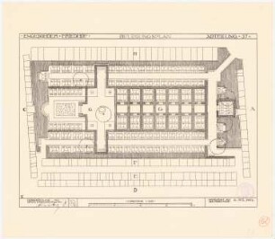 Stadtfriedhof Engesohde, Hannover: Belegungsplan, Grundriss 1:2500