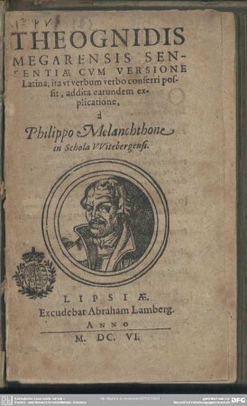 Theognidis Megarensis Sententiae