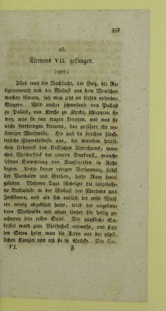 16. Clemens VII. gefangen. (1527.)