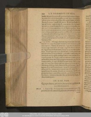 In Cap. VIII. Quo probatur, primum, movens ne quidem ex accidenti moveri.