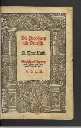 Biblia, Das ist: die gantze heylige Schrifft: Deudsch