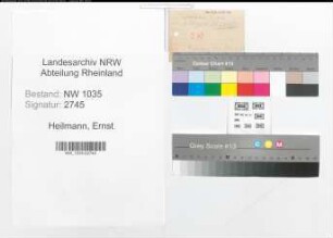 Entnazifizierung Ernst Heilmann , geb. 00.00.0000 ()