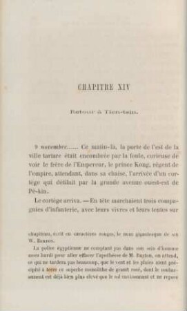 Chapitre XIV. Retour à Tien-tsin