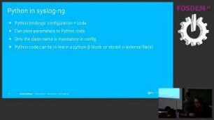Extending syslog-ng in Python: Best of both worlds