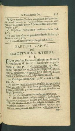 Cap. VI. De Beatitudine Aeterna