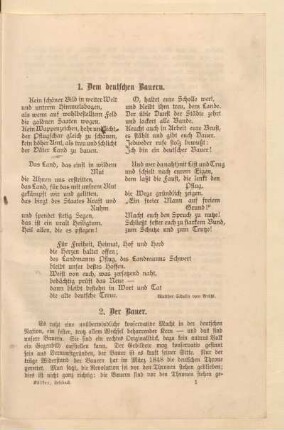 [I. Der Bauernstand]