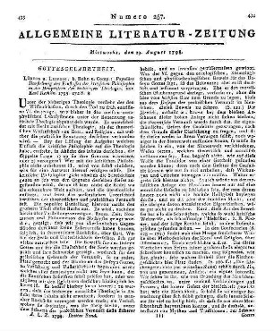 Ein Wort zu seiner Zeit von der Wahrheit und Vortreflichkeit der christlichen Religion. Leipzig: Hilscher 1797