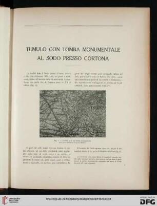 30: Tumulo con tomba monumentale al sodo presso Cortona