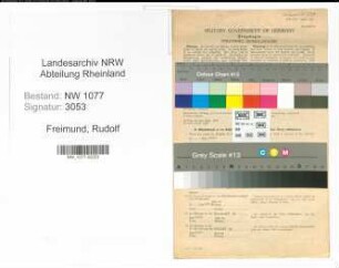 Entnazifizierung Rudolf Freimund , geb. 23.10.1921 (Polizist)
