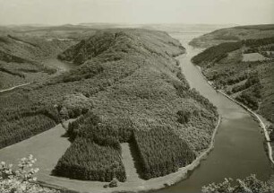 Saarschleife bei Mettlach. Blick von der Kloeft nach Südosten