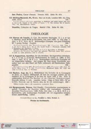 Theologie (Nr. 936-955)