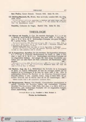 Theologie (Nr. 936-955)