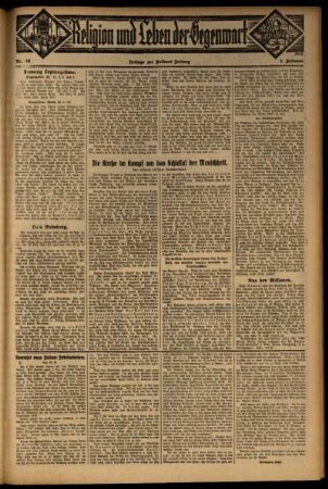 Dritte Ausgabe vom Sonntag, den 01. Februar 1931.