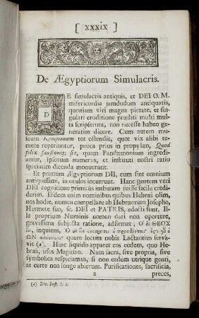 De Aegyptiorum Simulacris
