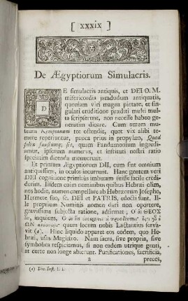 De Aegyptiorum Simulacris