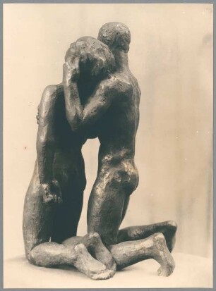 Kniendes Menschenpaar, 1931, Bronze