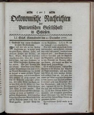 LI. Stück. Sonnabends den 20 December 1777.