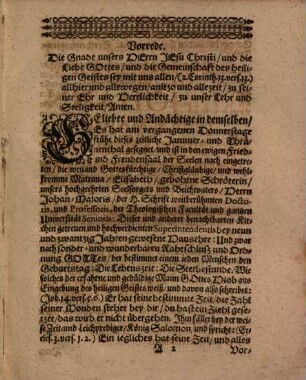 Gottes sonder- und wunderbar Fuhrwerk ... : Bey Volkreicher Leichbegängnüß Der weiland ... Frauen Elisabeth Gebohrnen Schröterin, Herrn Johan- Majoris ... in Jehna Gewesenen Haus-Ehren ..