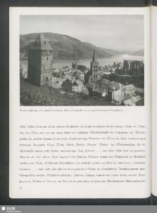 Bacharach mit der unvollendeten Wernerkapelle in pupurfarbigem Sandstein