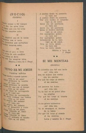Si me mentias : (Zamba)