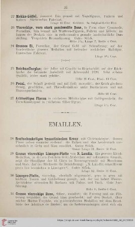 Emaillen (Nr. 28 - 59)