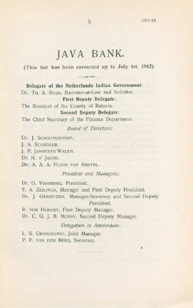 Report of the Board of Directors of the Chief-officers