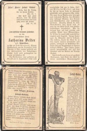 Welter, Katharina geb. Schröder