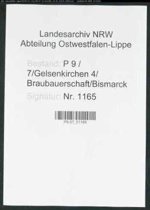 Sterberegister Standesamt Gelsenkirchen 4 Braubauerschaft Bismarck