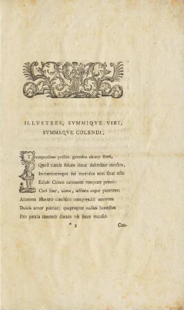 Illustres, Summique Viri, Summeque Colendi