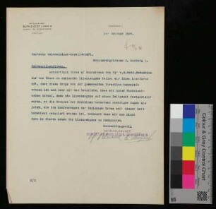 Burmeister & Wain's an Deutsche Oelmaschinen-Gesellschaft - Oelmaschinenlizenz