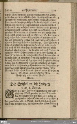 Die Epistel an die Hebreer