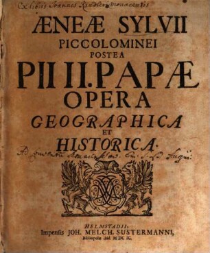 Opera geographica et historica