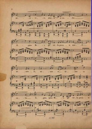 Agnus Dei : mélodie religieuse ; edition pour voix et piano ou orgue ; contralto ou baryton