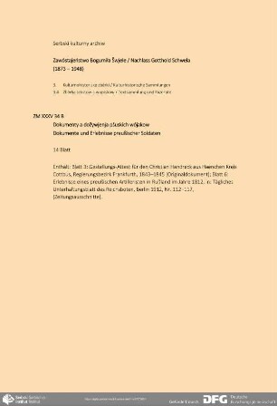 Dokumente und Erlebnisse preußischer Soldaten