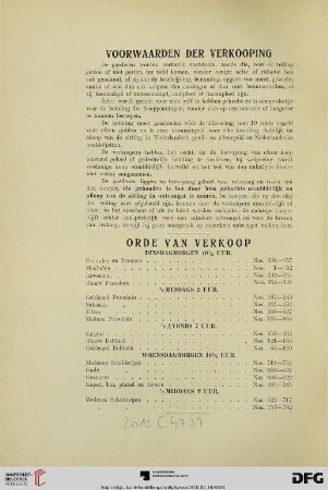 Orde van Verkoop