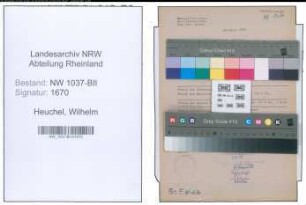 Entnazifizierung Wilhelm Heuchel , geb. 02.06.1906 (Zollbeamter)