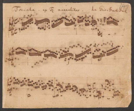 Tokkaten; cemb; fis-Moll; BWV 910