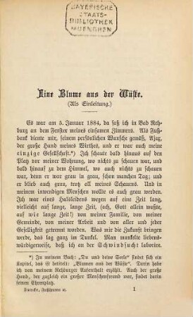Die Fußspuren des lebendigen Gottes in meinem Lebenswege, [1]