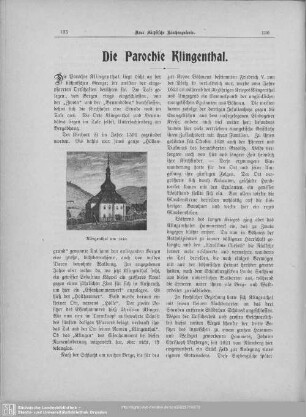 Die Parochie Klingenthal