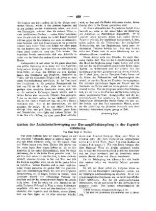 Ausbau der Antialkoholbewegung zur Genussgiftbekämpfung in der Jugenderziehung