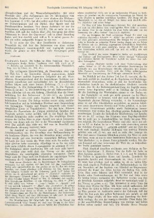 661-663 [Rezension] Gradwohl, Roland, Die Farben im Alten Testament